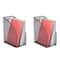 Mind Reader 2 Pack Black Jumbo Metal Mesh File Organizer